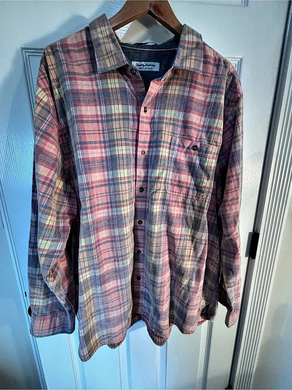 Tommy Bahama Men's Plaid Cotton Shirt XXL
